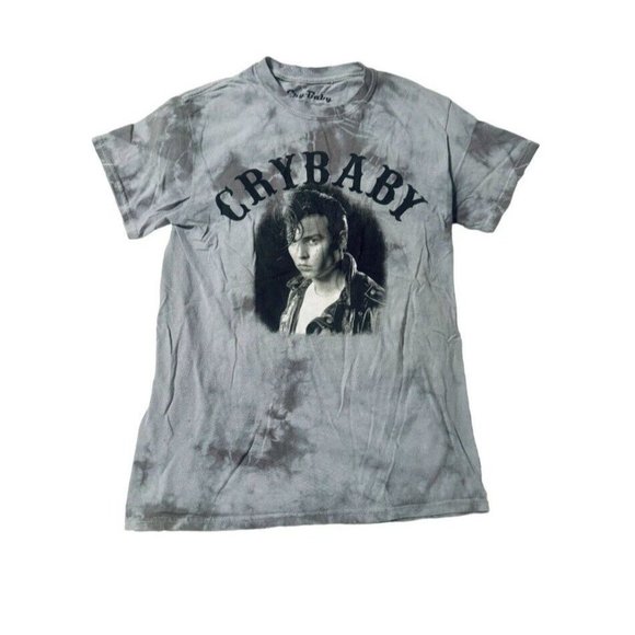 CryBaby Tops - Retro Johnny Depp Cry-Baby Shirt Boxy Boyfriend Short Sleeve Graphic Tee